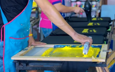 what are the types of screen printing in bags design ?